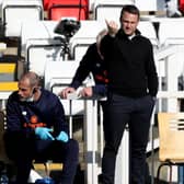 Chesterfield manager James Rowe during the Vanarama National League match between Hartlepool United and Chesterfield at Victoria Park, Hartlepool on Saturday 1st May 2021. (Credit: Chris Booth | MI News)