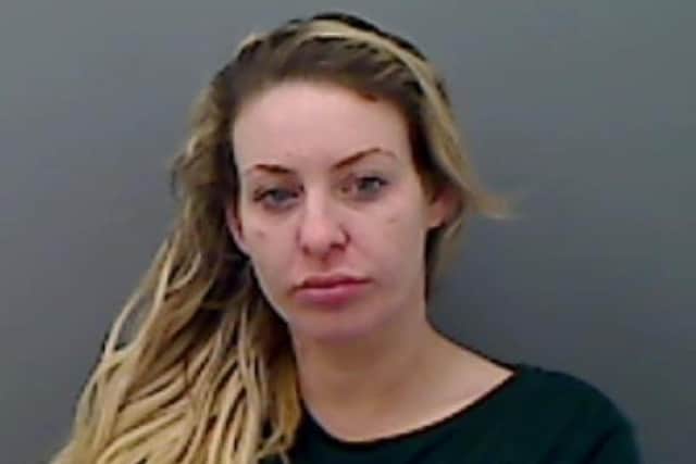 Carly Harrison pleaded guilty to robbery.