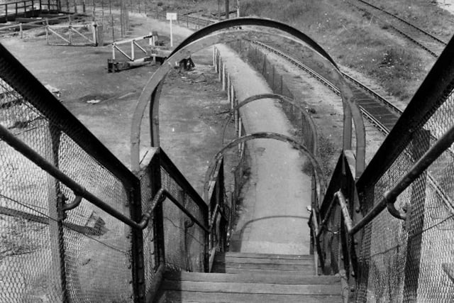 Northgate Footbridge pictured in June 1972. Photo: Hartlepool Library Service.