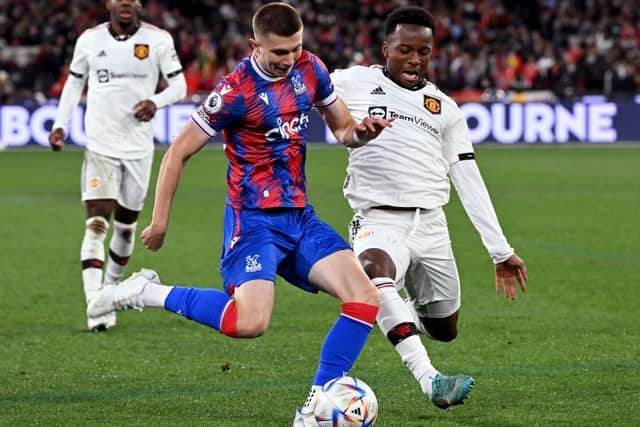 Crystal Palace midfielder Scott Banks has joined Bradford City on loan. (Photo by WILLIAM WEST/AFP via Getty Images)
