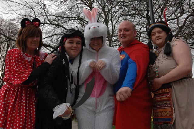 PCT staff looked great in fancy dress in 2010. Here are Lynn Hobson, Carlos Williams, Martine Moorhead, Wayne Mandy and Sharon Henderson.