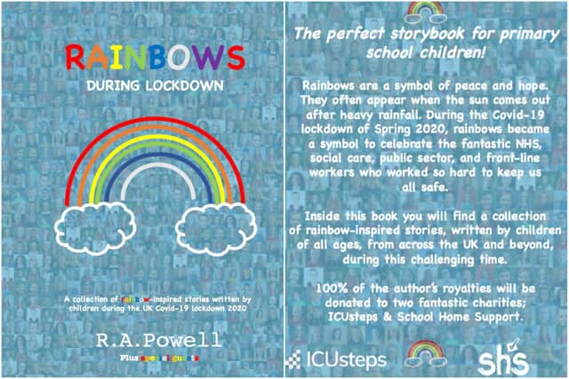 The front and back cover of the new children's book compiled by Hartlepool-born writer Robert Powell.