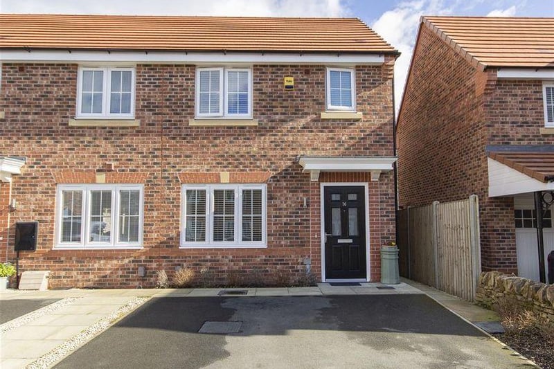 This two-bedroom townhouse, built in 2017, has been viewed more than 1,150 times. It is on the market with Wilkins Vardy for £85,000 under a 50 per cent shared ownership scheme.