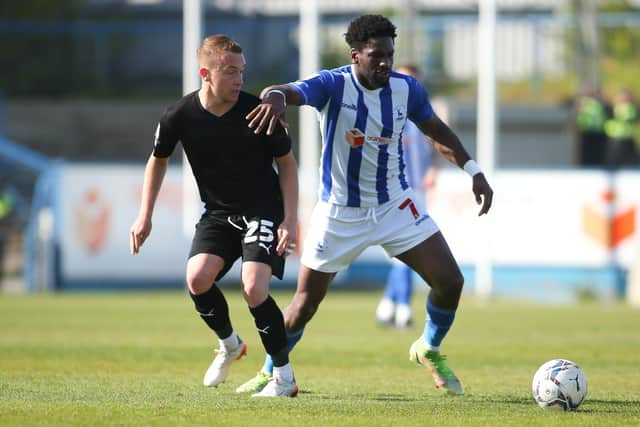 Omar Bogle drew a blank in front of goal against Scunthorpe United. (Credit: Michael Driver | MI News)