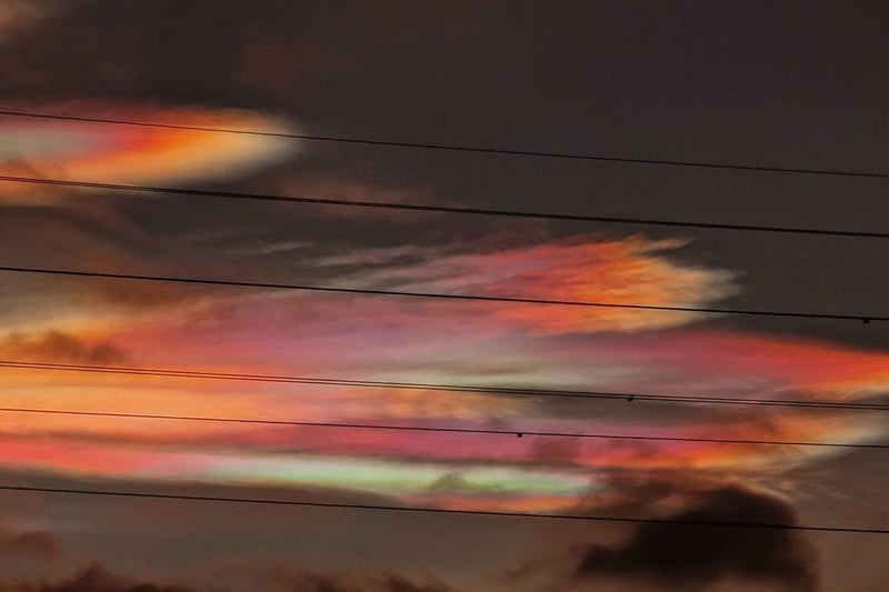 Callum managed to capture this incredible photo of the Nacreous Clouds over Hartlepool today.