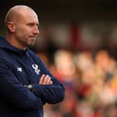 Kidderminster manager Russ Penn reflected on his side's 1-1 draw with Hartlepool United. (Photo by Barrington Coombs/Getty Images)