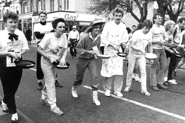Does anyone remember taking part of watching the 1987 pancake day race in Hartlepool?