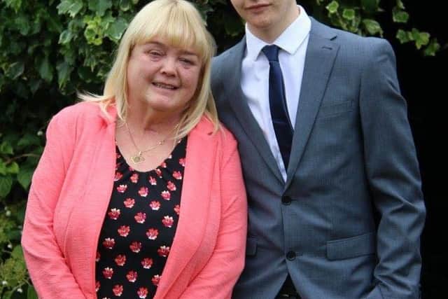 Mandy Andrews and her son Harry.