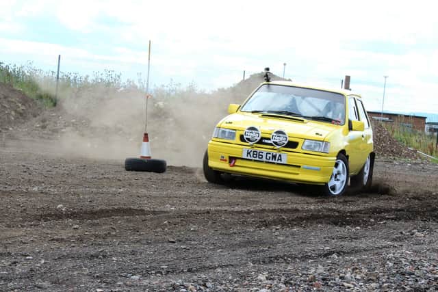 One of the car's in the first socially distanced Hartlepool & District Autotest event. Picture: Ray McGough/CRS Photosport