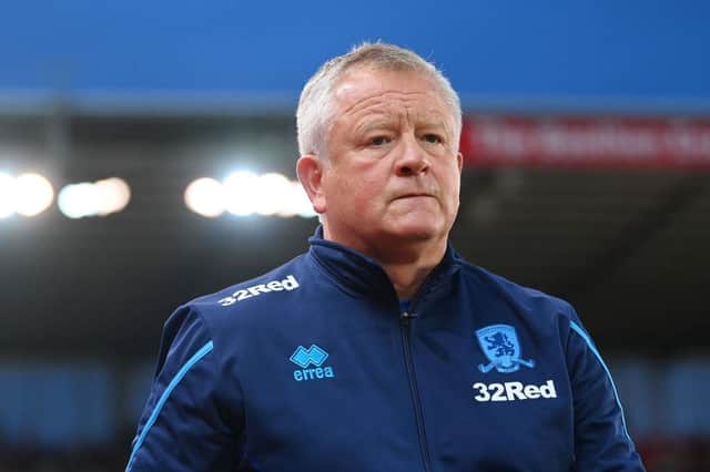 Chris Wilder, Middlesbrough manager. (Photo by Michael Regan/Getty Images).