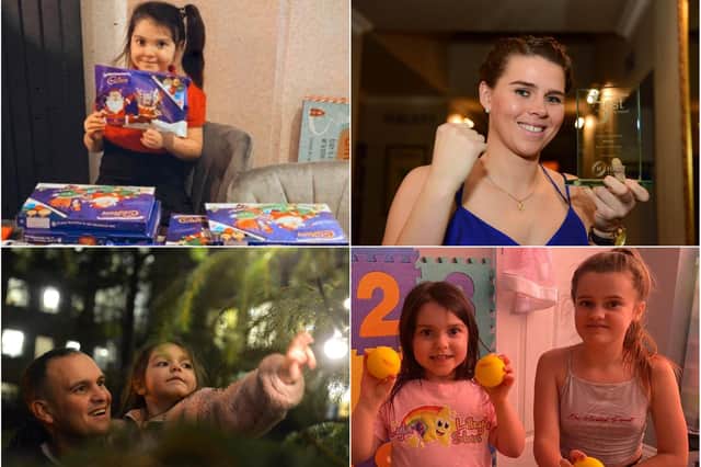 Lyla O'Donovan and her family are sending selection boxes to poorly children this Christmas and World Champion Hartlepool boxer Savannah Marshall has backed the cause.