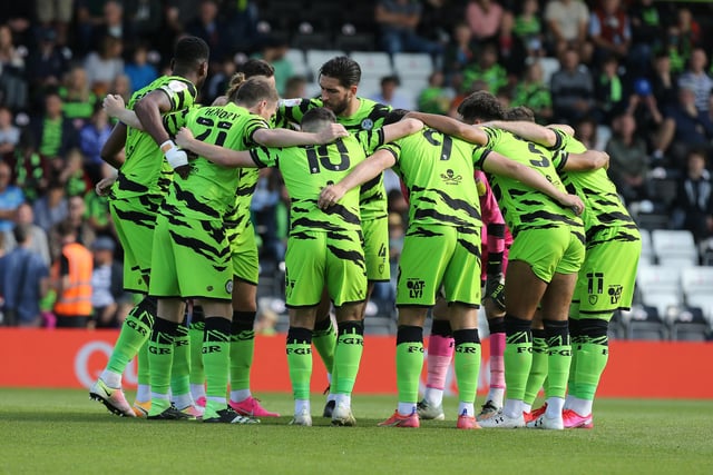Forest Green are given a 99 per cent chance of promotion.