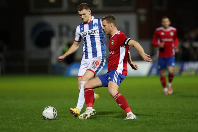 Keith Curle has suggested loan striker Jack Hamilton picked up a knock in the FA Cup replay with Solihull Moors. (Credit: Mark Fletcher | MI News)