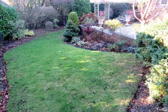 The Cresswell Road home offers impressive gardens.