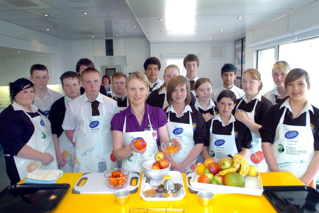 A cookery lesson for these students at Brierton Community School in 2008. Recognise anyone?