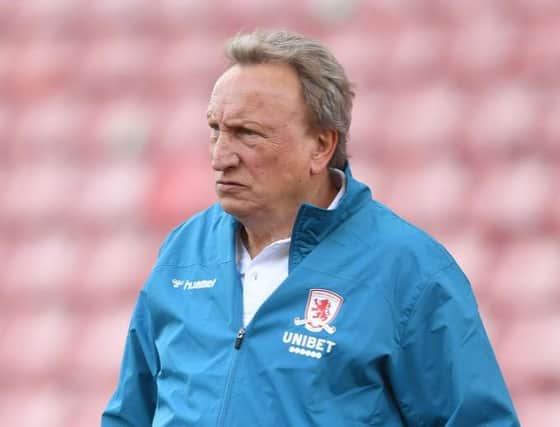 Middlesbrough boss Neil Warnock watched his side win at Millwall on Wednesday.