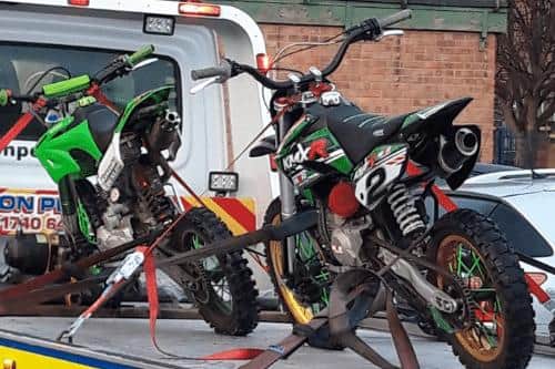 Two bikes seized in Hartlepool crackdown