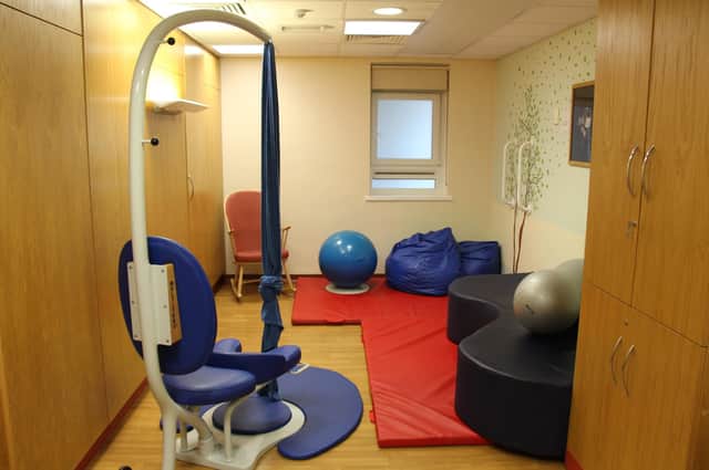 The active birthing room at the University Hospital of Hartlepool's Rowan Suite.