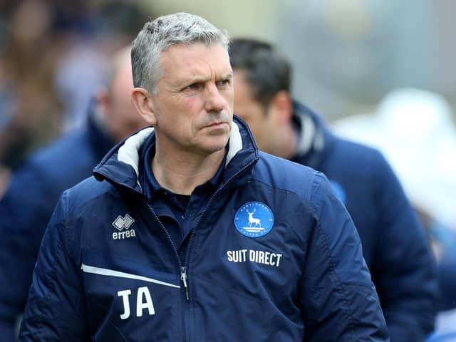 John Askey claimed his first win as Hartlepool United manager against Swindon Town. (Photo: Mark Fletcher | MI News)