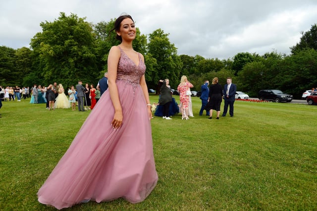 Another student shows off her beautiful prom gown. Picture by FRANK REID
