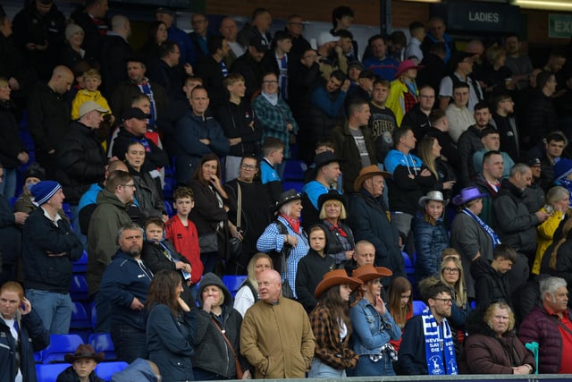 Hartlepool supporters showed their support for the final time in the 2022-23 season. (Photo: Scott Llewellyn | MI News)