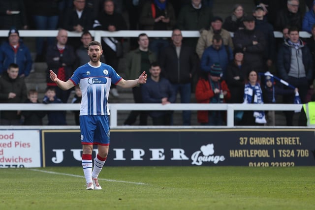 Has been a big part of Pools' defensive revival and will be looking to inspire his side to another clean sheet against a Dagenham team who have a decent record in front of goal.