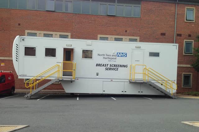The Breast Screening facility at University Hospital of North Tees.