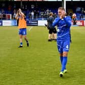 Gary Liddle at the end Hartlepool United 3-2 Bromley FC National League Playoff. 06-06-20212. Picture by FRANK REID