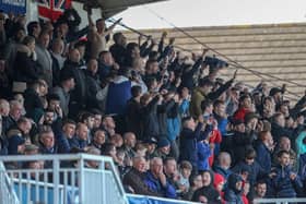 Hartlepool United fans will be back at the end of the month. The North West corner (pictured) is currently unable to seat supporters (photo: HUFC)