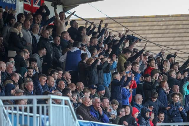 Hartlepool United fans will be back at the end of the month. The North West corner (pictured) is currently unable to seat supporters (photo: HUFC)