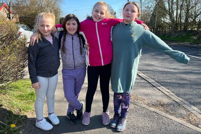 From left to right: Peyton Brown, Rosa Dixon, Isla Morris and Alice Bell.