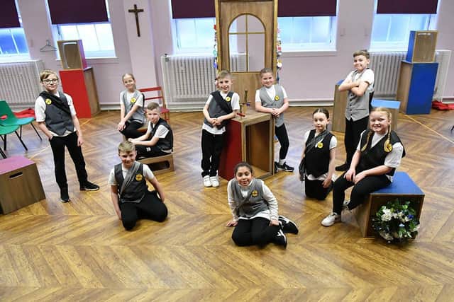 Ten St Cuthbert's Primary School pupils got to be part of the RSC's First Encounters Tour. Picture by FRANK REID