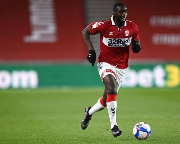 Yannick Bolasie playing for Middlesbrough.