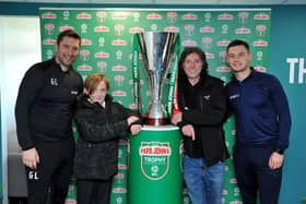 Graeme Lee (left) and Luke Molyneux along with Frankie and Ian Monaghan.