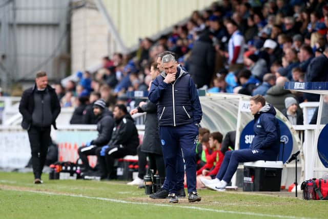 John Askey remains without a win as Hartlepool United manager. (Photo: Mark Fletcher | MI News)