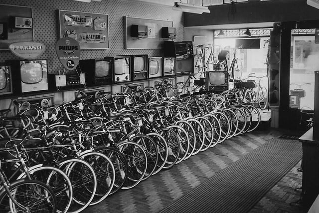 A look inside Robert Robinson's York Road shop where cycles, televisions and radios were all on sale. Photo: Hartlepool Library Service