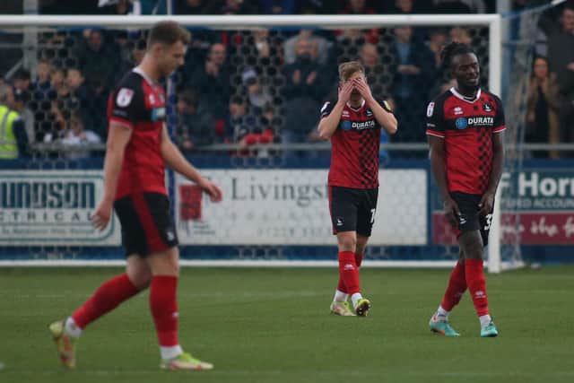 Although there have been some improvements off the field Hartlepool United continue to struggle on the field. (Credit: Michael Driver | MI News)