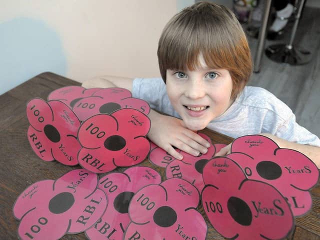 Last year Harry's poppies raised over £5,000 for the Royal British Legion.