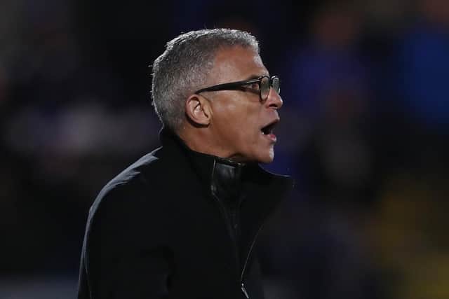 Keith Curle issued a strong message to Hartlepool United's players after Stockport County defeat. (Credit: Mark Fletcher | MI News)