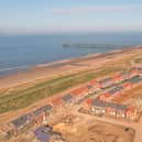 An aerial view of the ongoing Marine Point estate in Hartlepool. Picture via Persimmon.