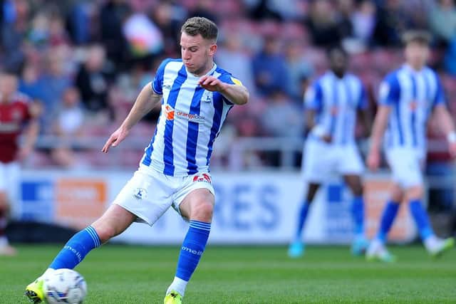 Bryn Morris spent the second half of the season on-loan at Hartlepool United from Burton Albion. Picture by FRANK REID