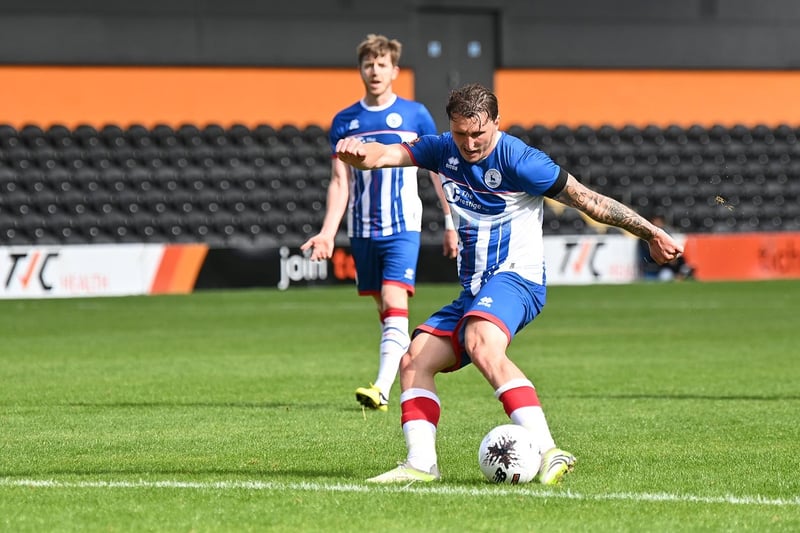 Hartlepool won the midfield battle all night with Cooke very much part of that. Number of positive driving runs showing his confidence. Close with a free kick. Might have scored but for a better pass from Wreh. Complemented his midfield well. Picture by FRANK REID