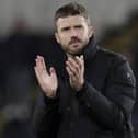 Middlesbrough manager Michael Carrick celebrates.