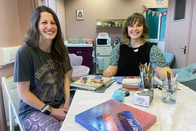 Owners of the Women's Health Hub, in The Arches, Park Road, from left: Lottie Ayers and Zoe Gardner.