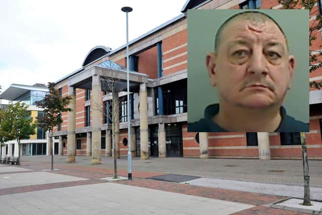 Keith Fleetham (inset) was jailed at Teesside Crown Court.