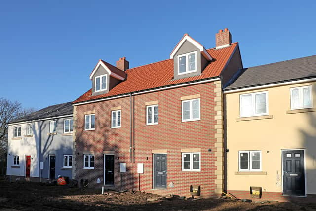 How some of the exteriors look on the near complete homes at Station Manor, Greatham.