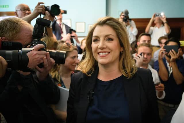 Conservative leadership candidate Penny Mordaunt at the launch of her bid to become the next Prime Minister .