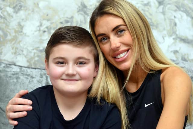 Sophie Young with son Craig Adair, 11, who has a rare kidney condition.