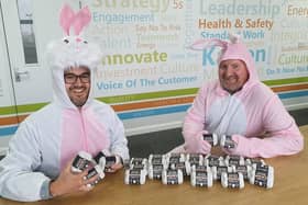 TMD bosses Tom Russell and Bill Pemplington get into the Easter spirit.