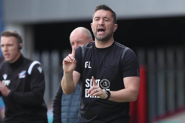 Graeme Lee returned to the dugout for Hartlepool United's draw with Scunthorpe United. (Credit: Mark Fletcher | MI News)